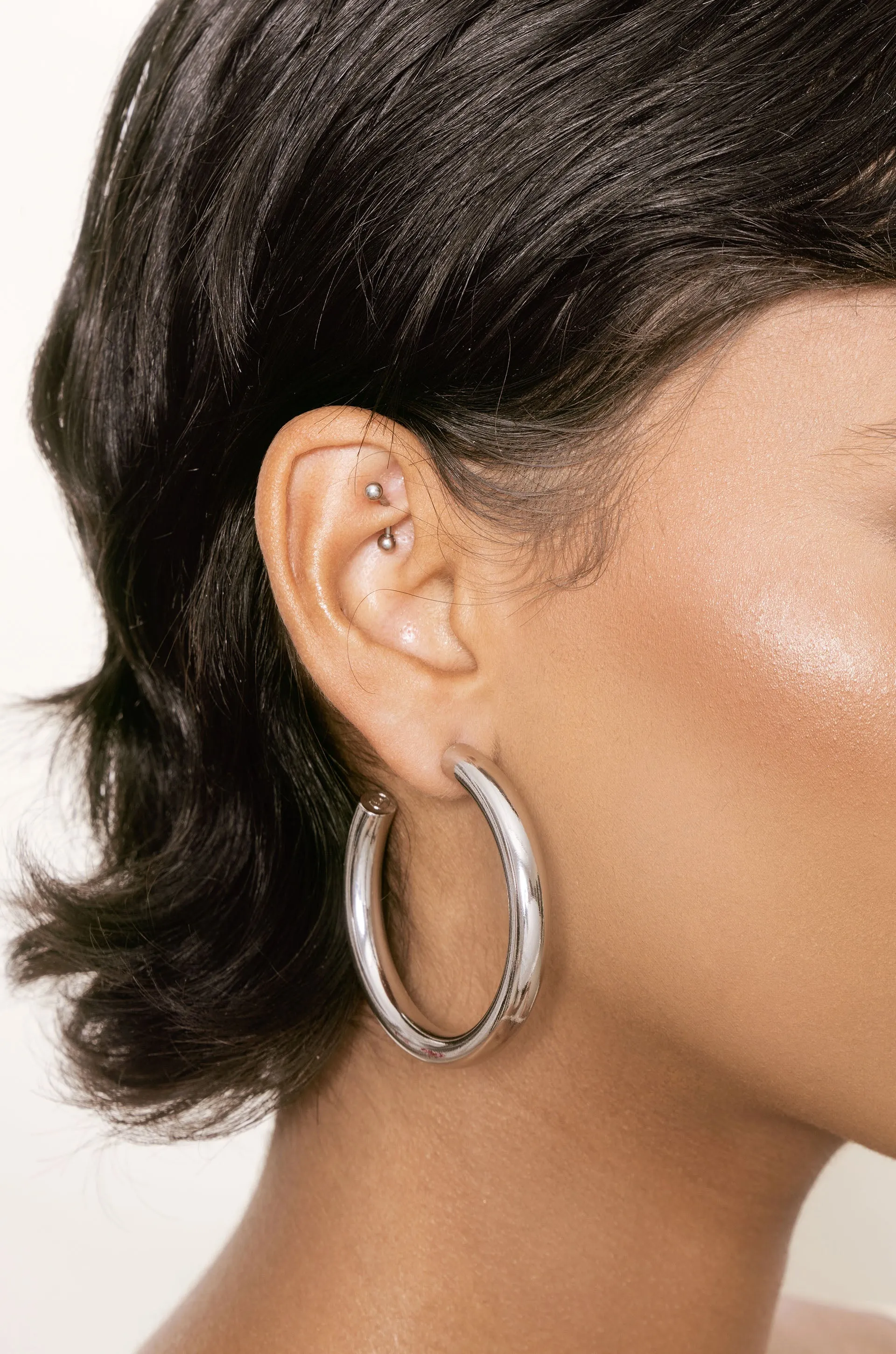 Large Traditional Hoop Earrings