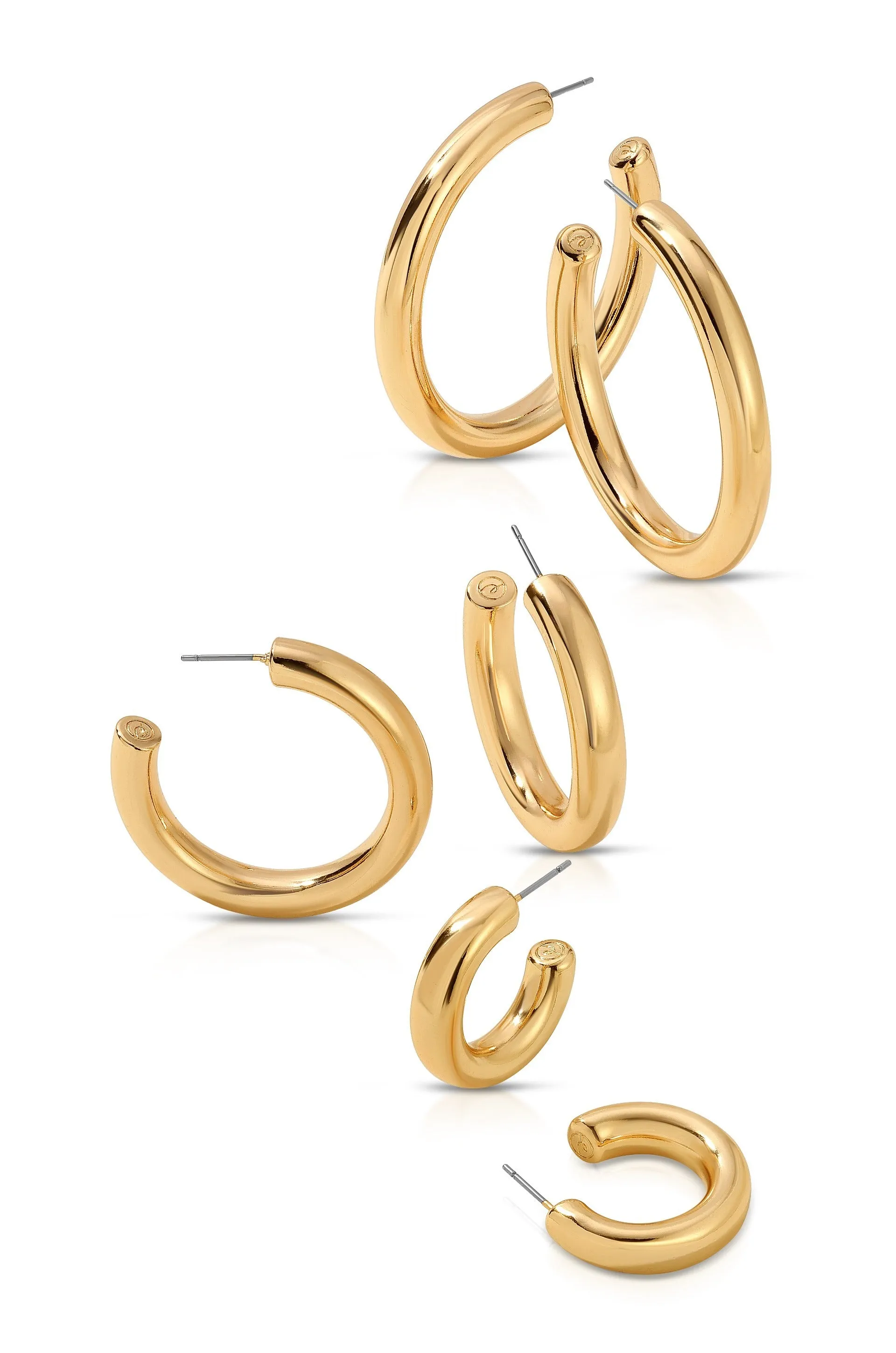 Large Traditional Hoop Earrings