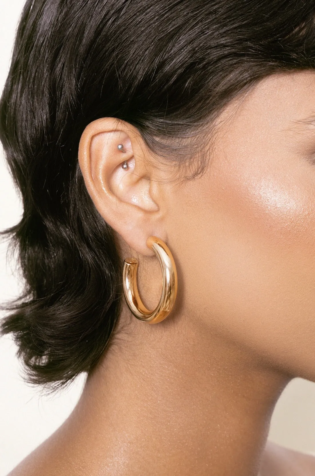 Large Traditional Hoop Earrings