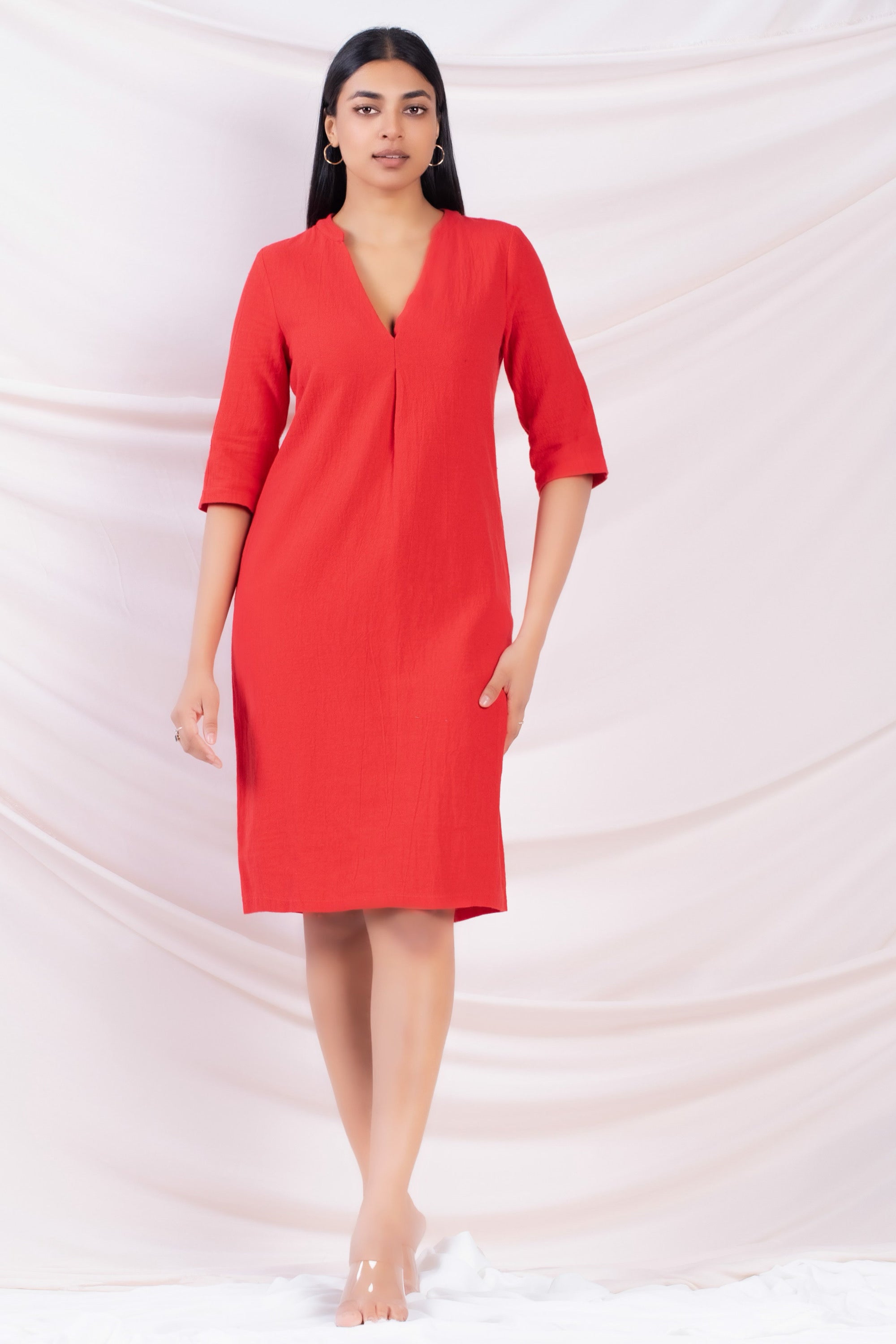 Three Quarter Sleeve Dress