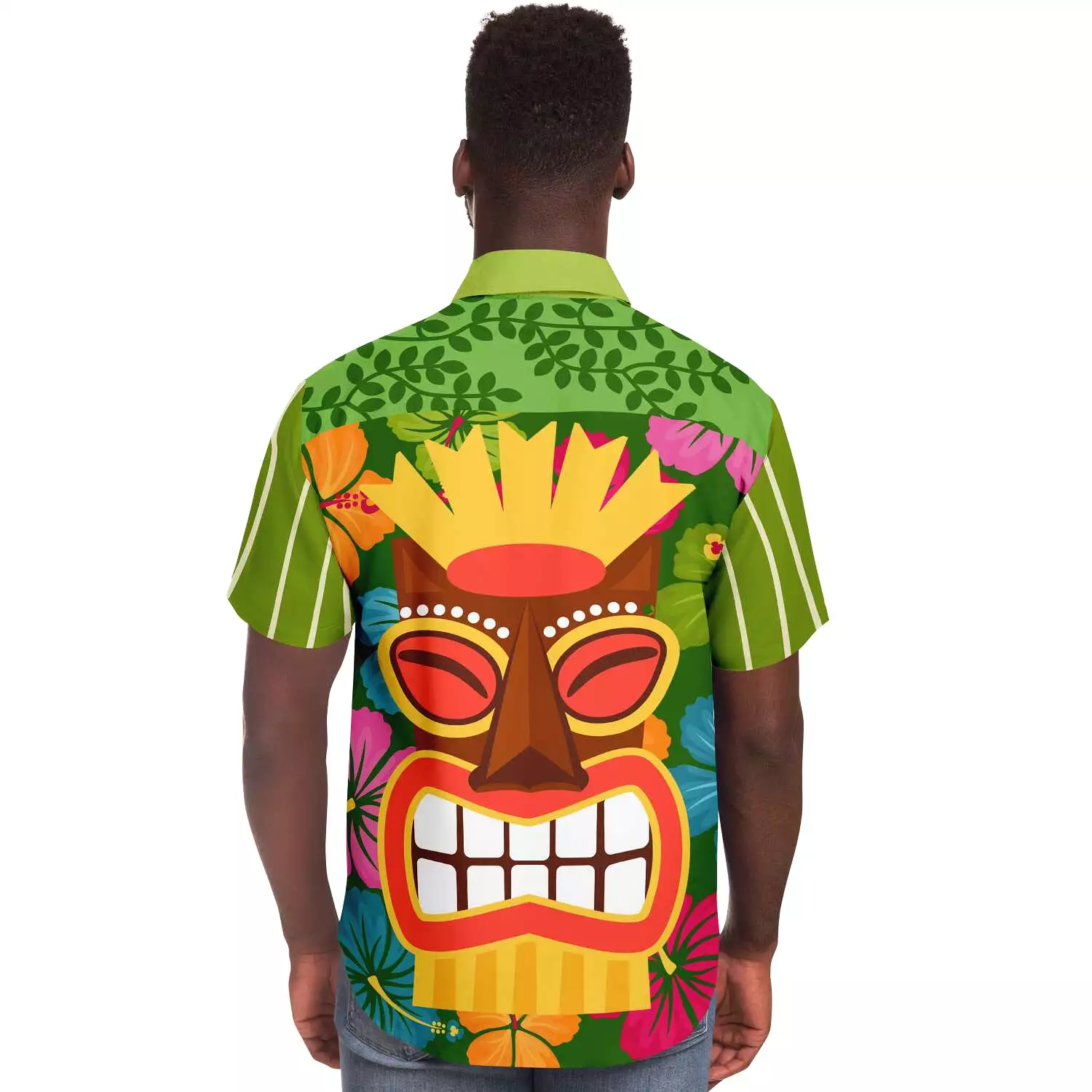 Tiki God Short Sleeve Button Down Shirt