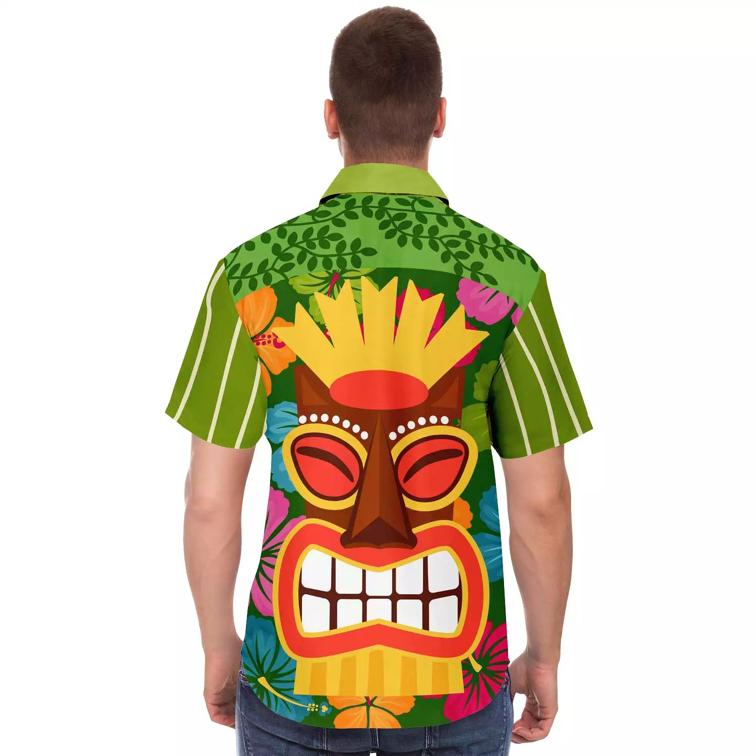 Tiki God Short Sleeve Button Down Shirt