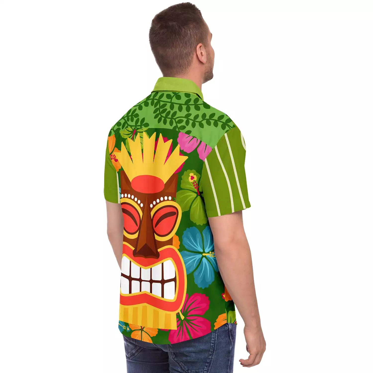 Tiki God Short Sleeve Button Down Shirt