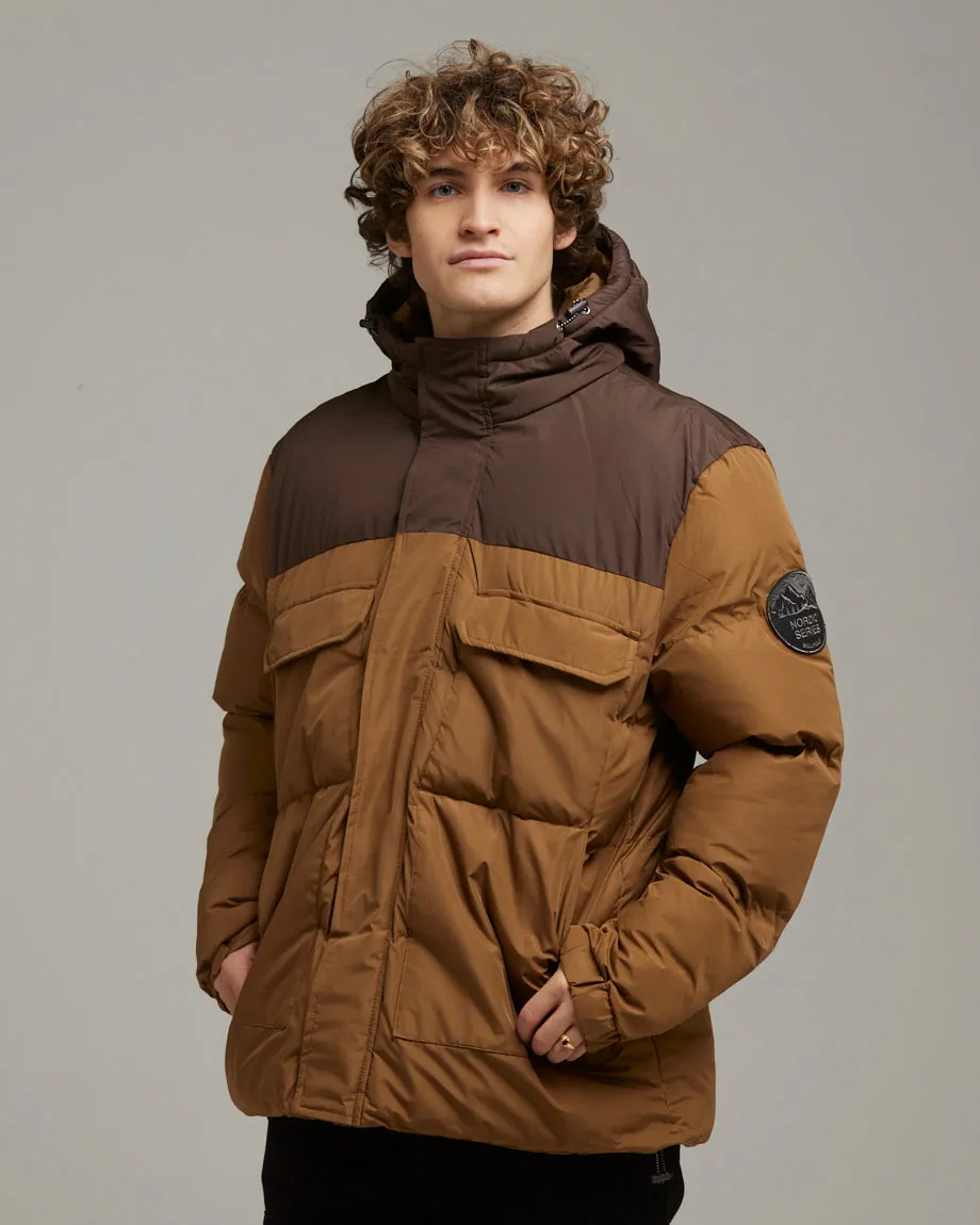 Tobacco TREWLAWNEY Men's Puffer Jacket