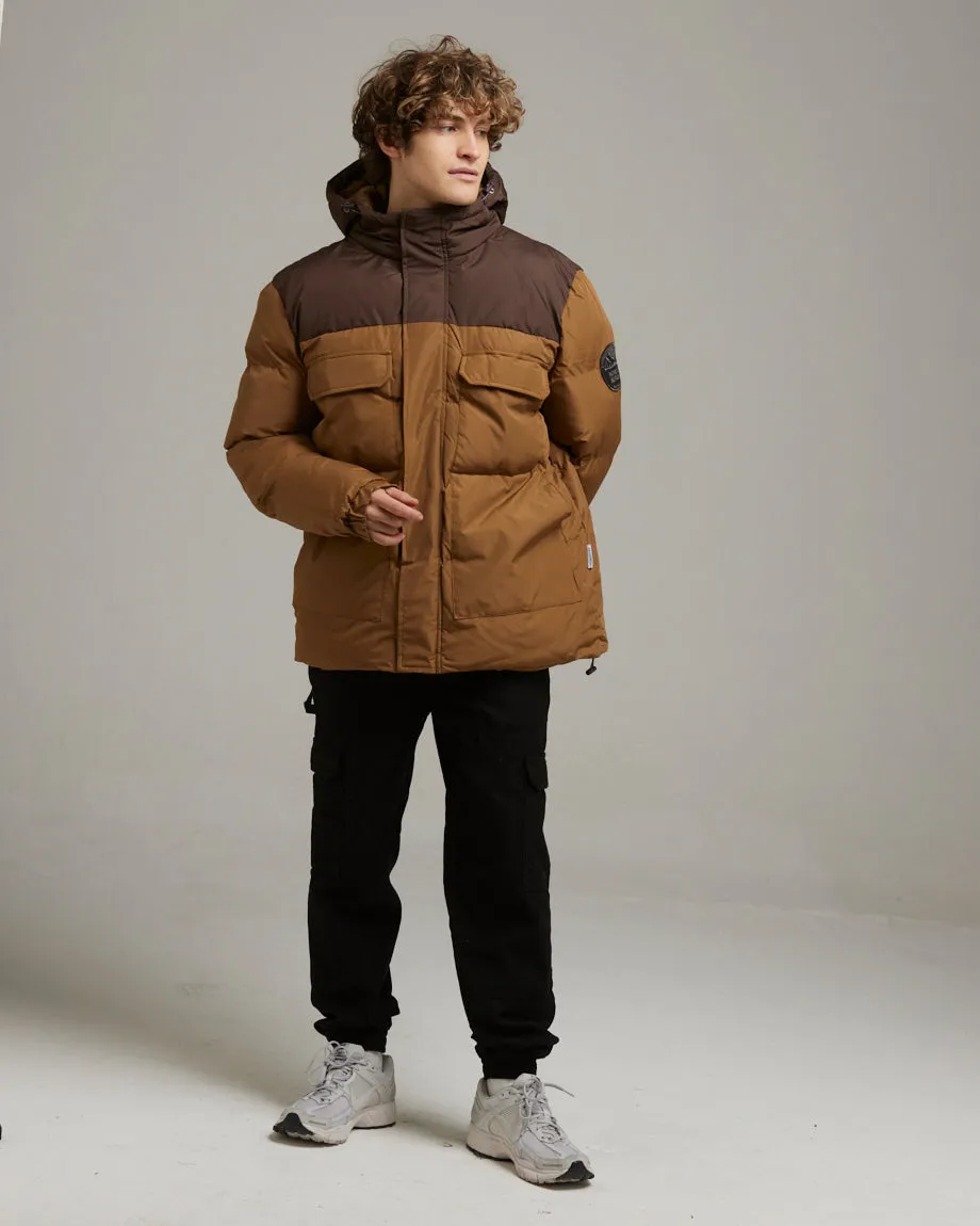 Tobacco TREWLAWNEY Men's Puffer Jacket