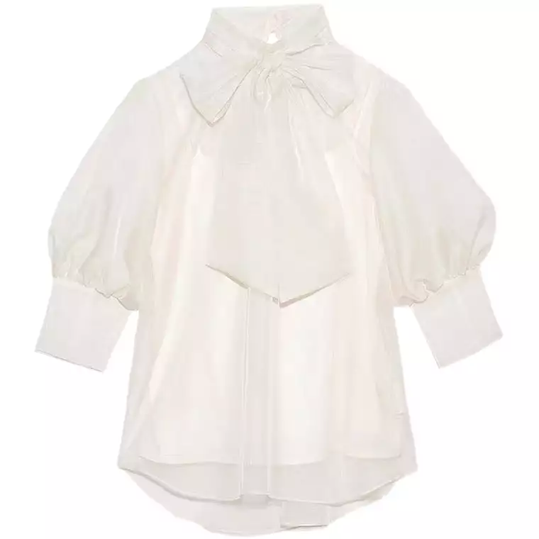 Tokyo Chiffon Shirt Blouse - Long Sleeve