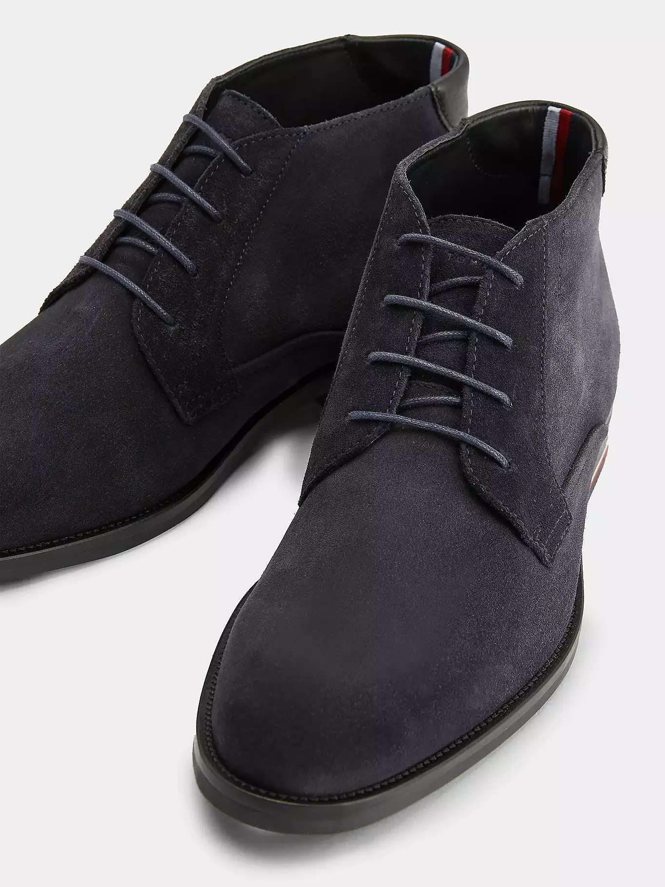 Tommy Hilfiger Men's Navy Suede Boot - Signature Collection