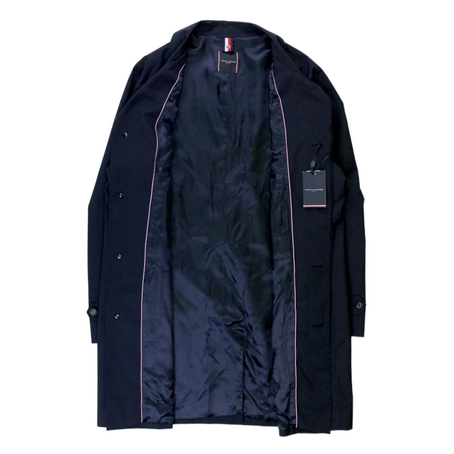 Tommy Hilfiger Navy 3/4 Traveler Coat