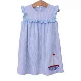 Trotter Street Kids - Sailboat Ruffle Dress - Best Price - High Quality - Shop Now