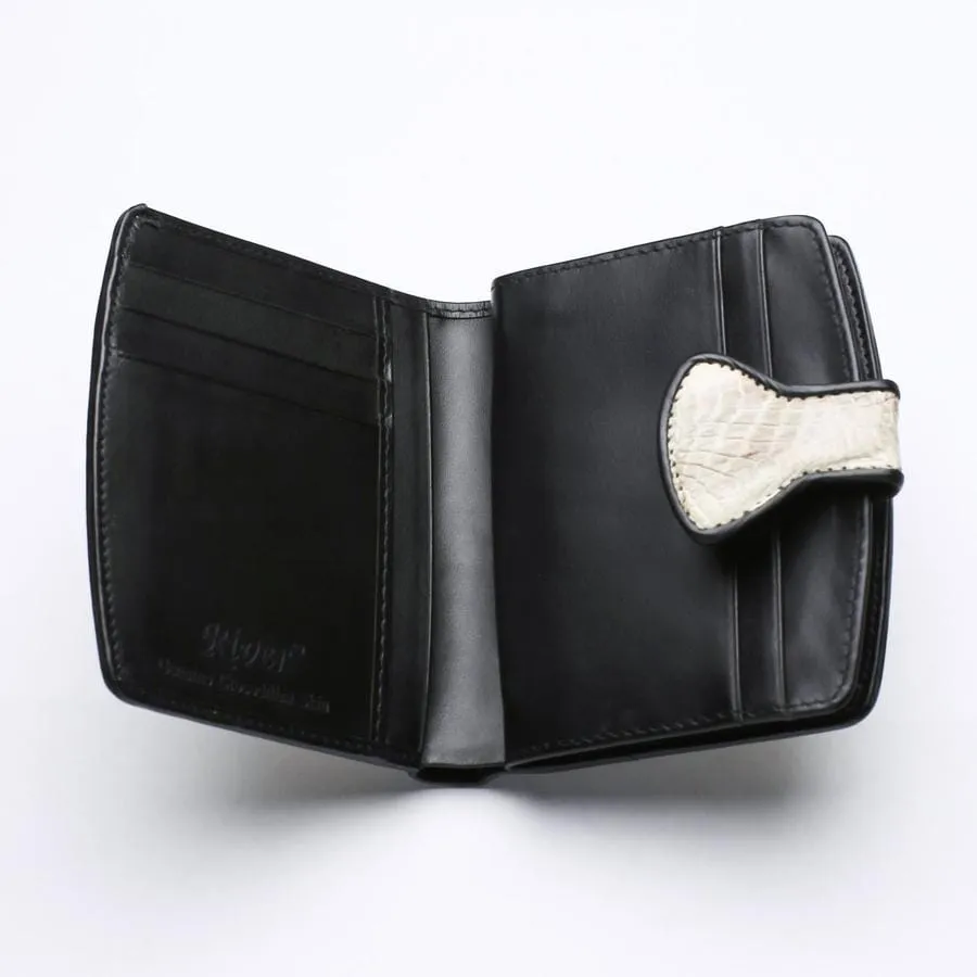 Twotone Crocodile Tail Skin Womens Wallets