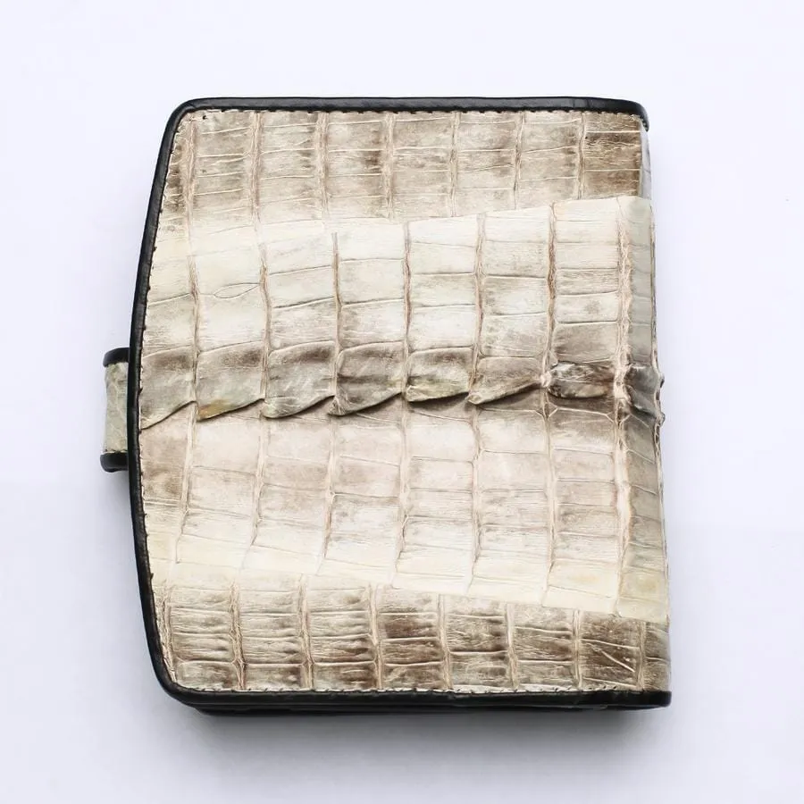 Twotone Crocodile Tail Skin Womens Wallets