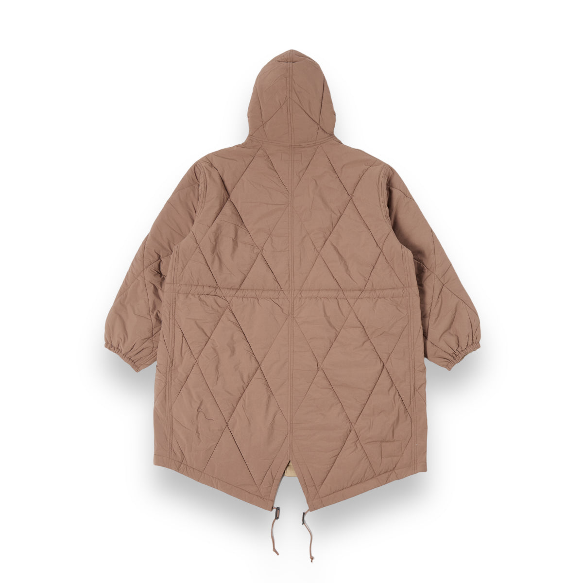 Universal Works Diamond Quilt Parka | 29101 | Diamond Quilted Recycled Nylon | Brown