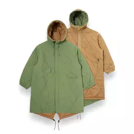 Universal Works Green Diamond Quilt Parka 29101 - Recycled Nylon