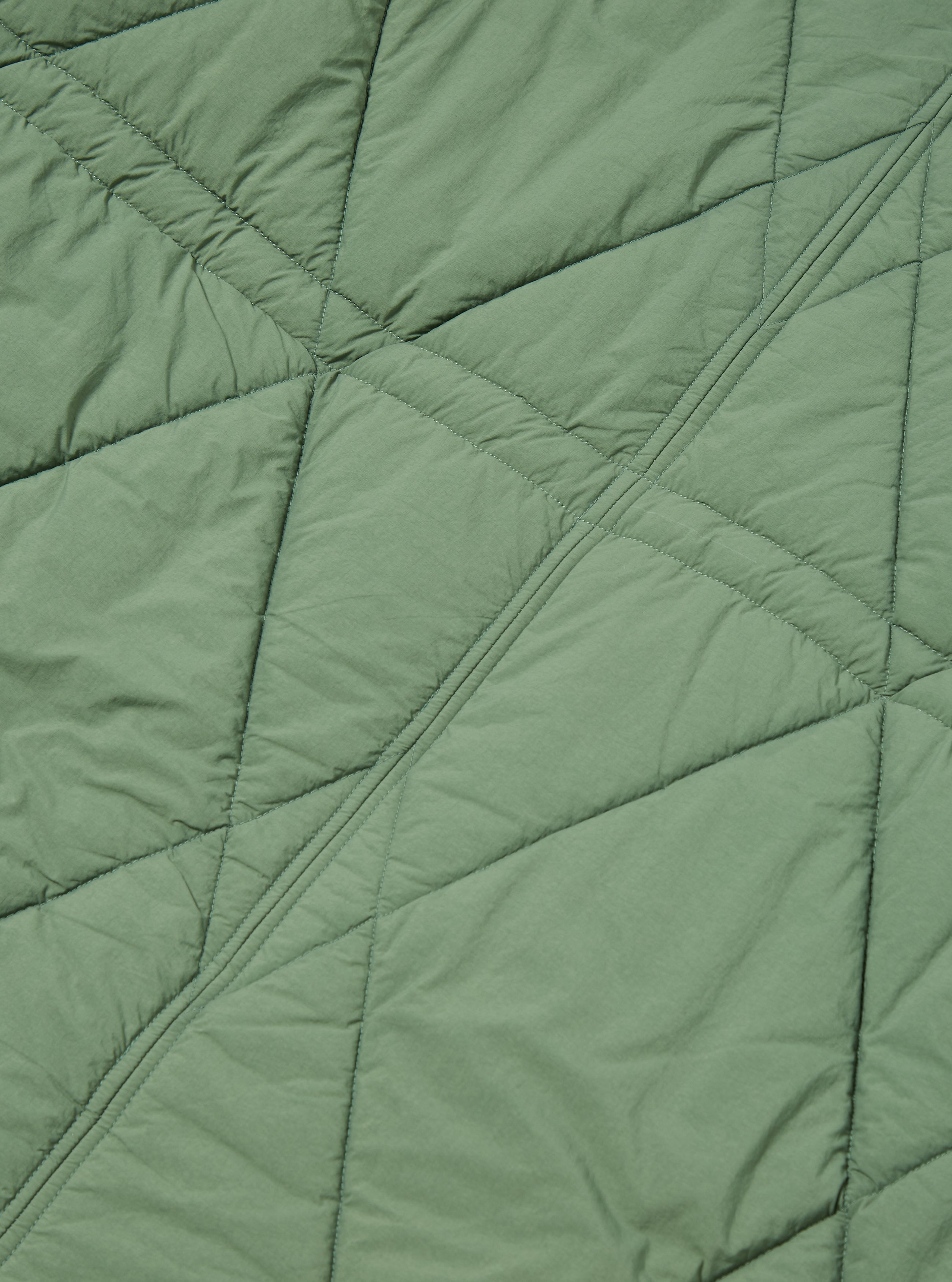 Universal Works Green Diamond Quilt Parka 29101 - Recycled Nylon