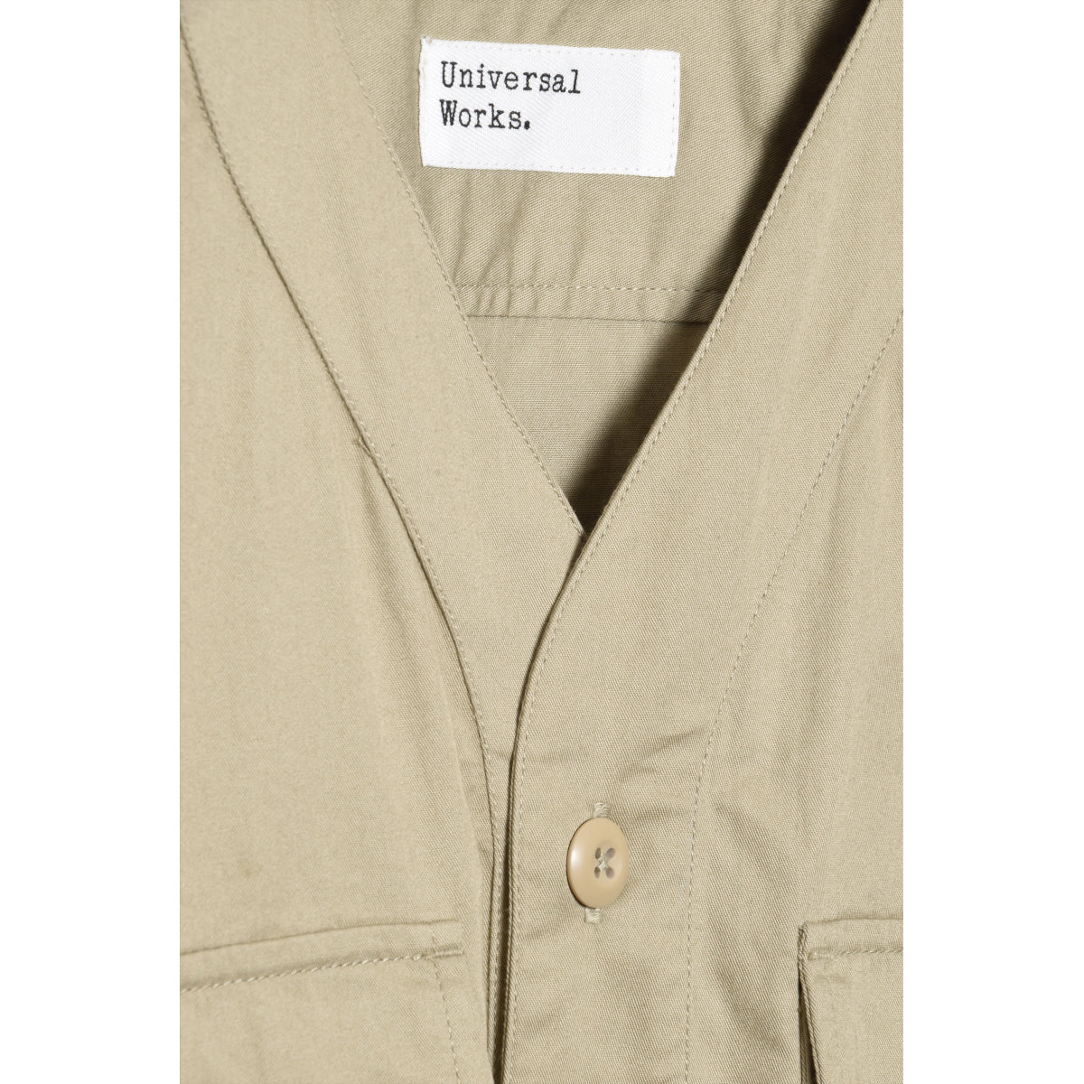 Universal Works Parachute Shirt - Fine Twill Stone P28065