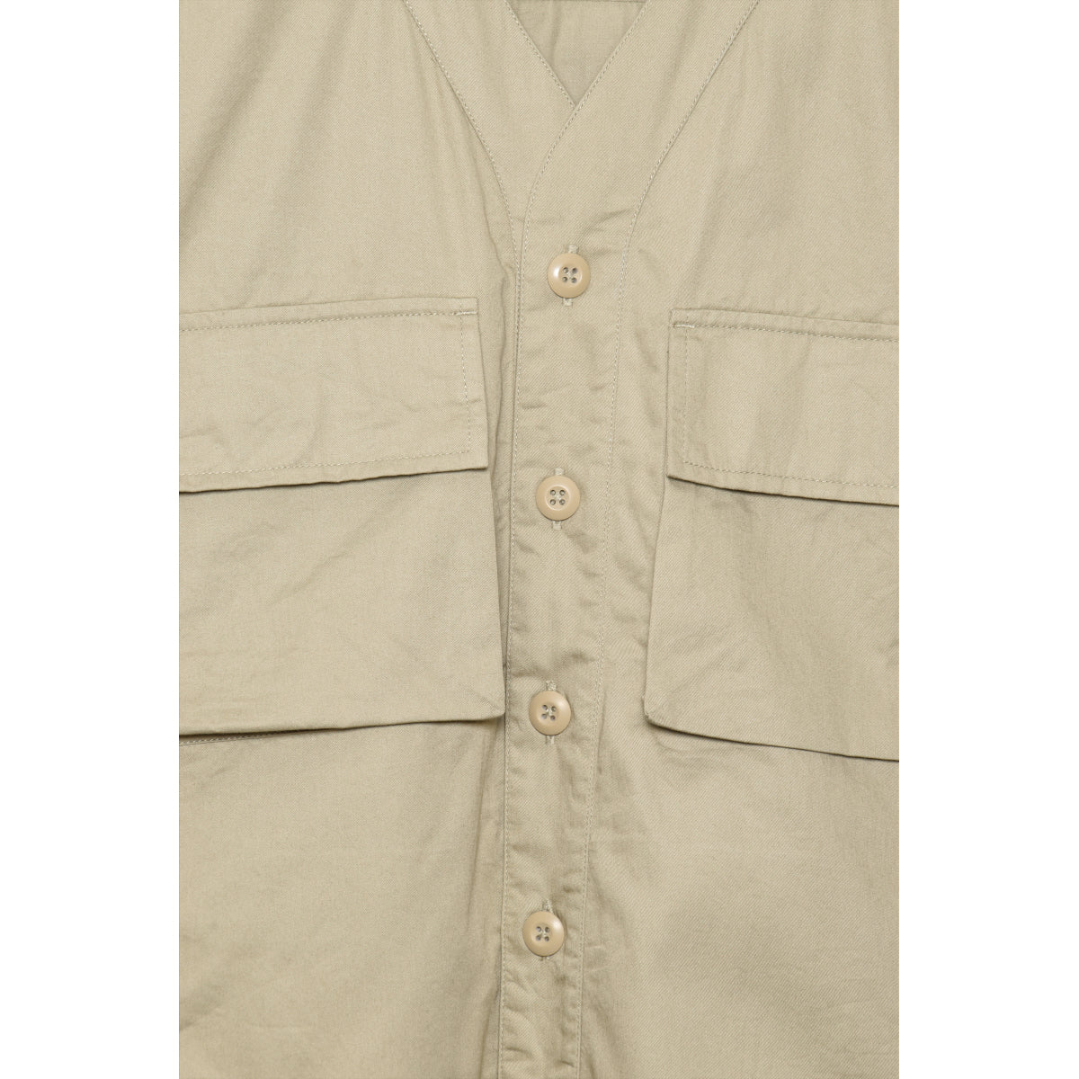 Universal Works Parachute Shirt - Fine Twill Stone P28065