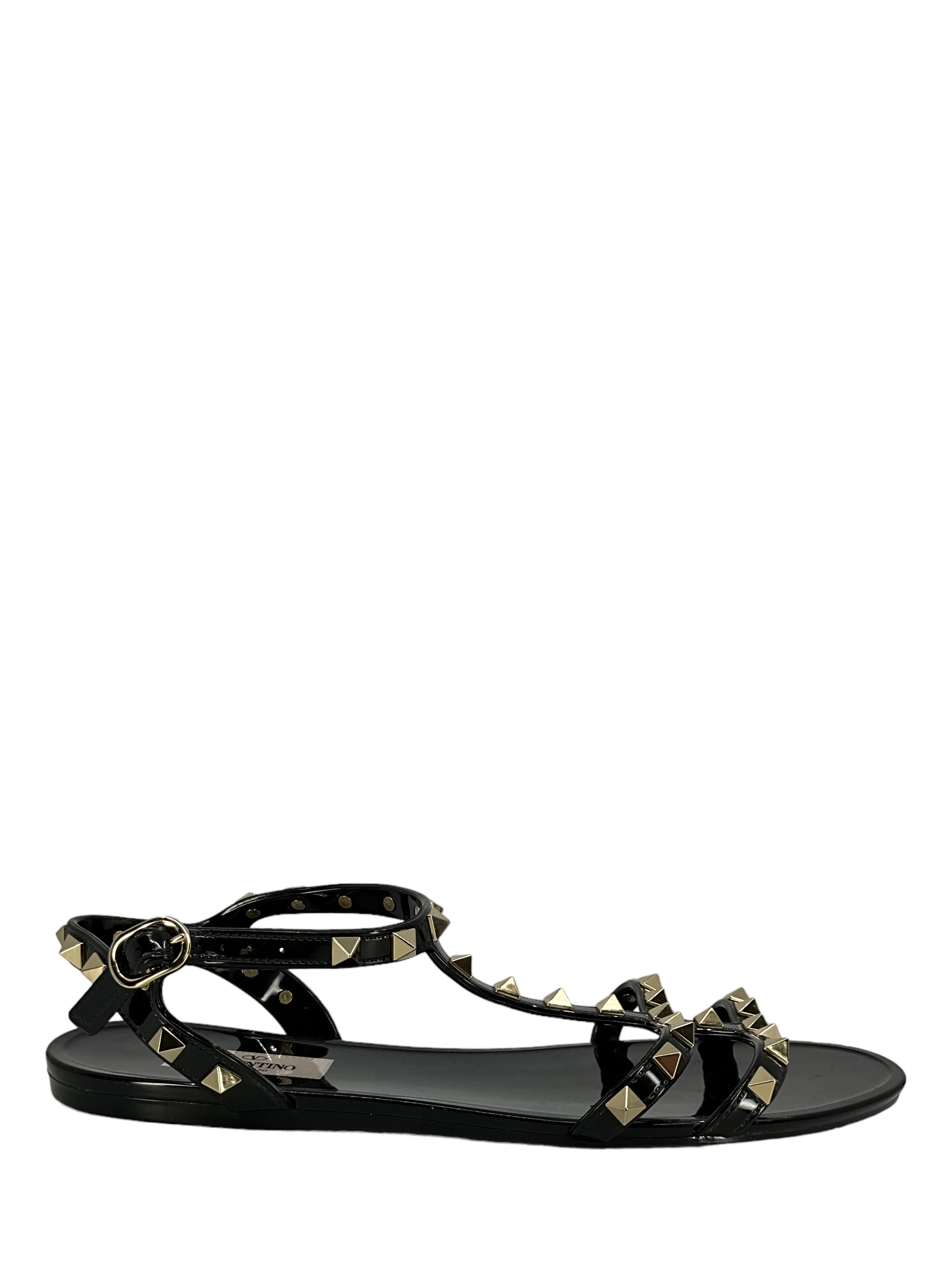 Valentino Rockstud Ankle Strap Sandals Size 9