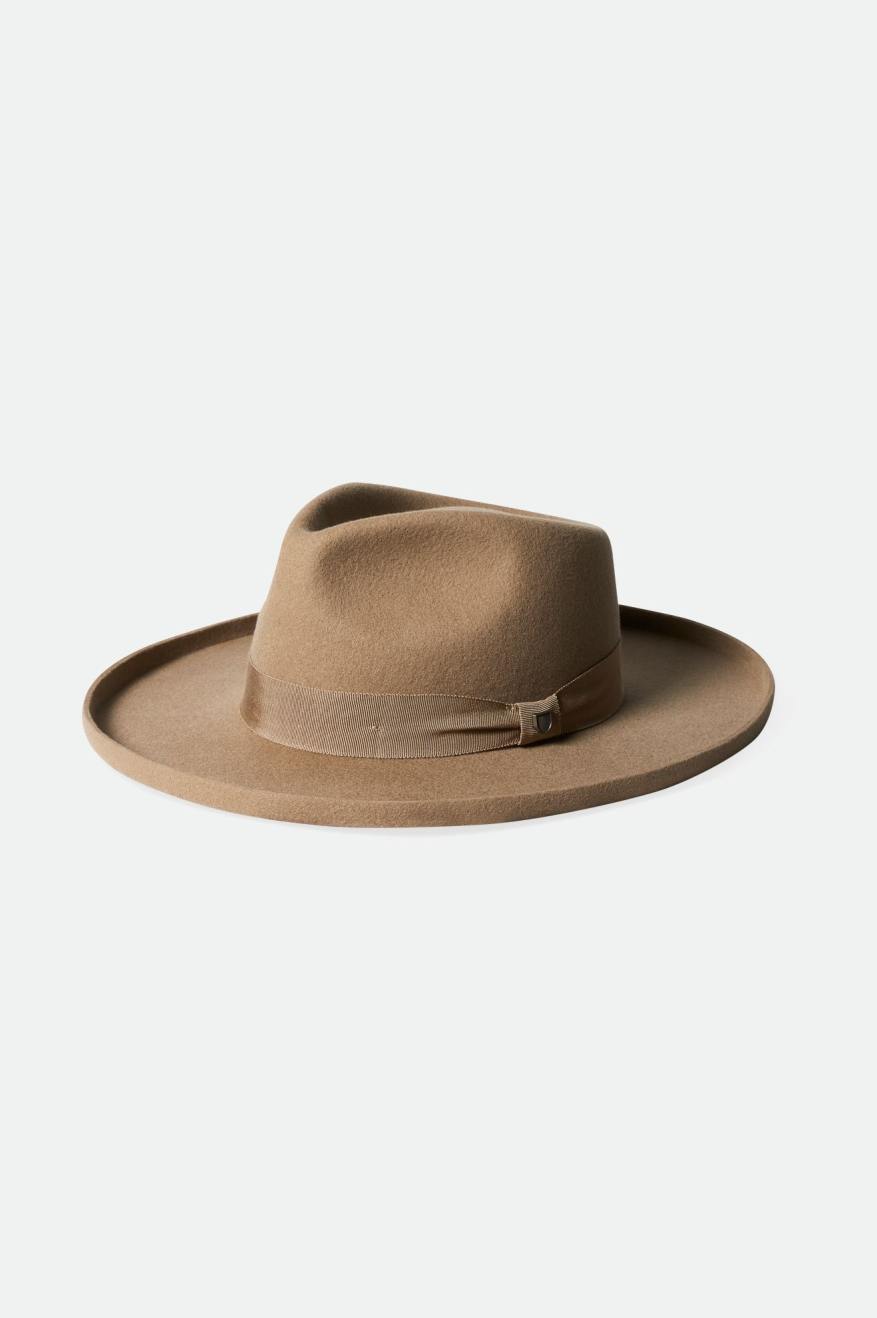 Victoria Felt Fedora Hat - Sand