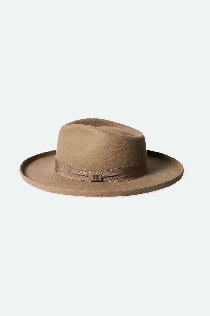 Victoria Felt Fedora Hat - Sand