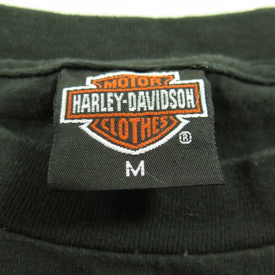 Vintage 90s 3D Emblem Harley Davidson Shop T-shirt Medium Eagle Biker Tee