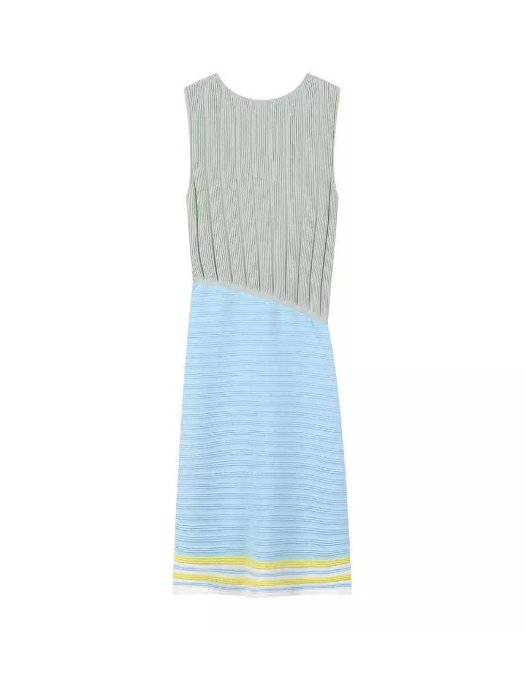 Waist Tie Sleeveless Knit Dress