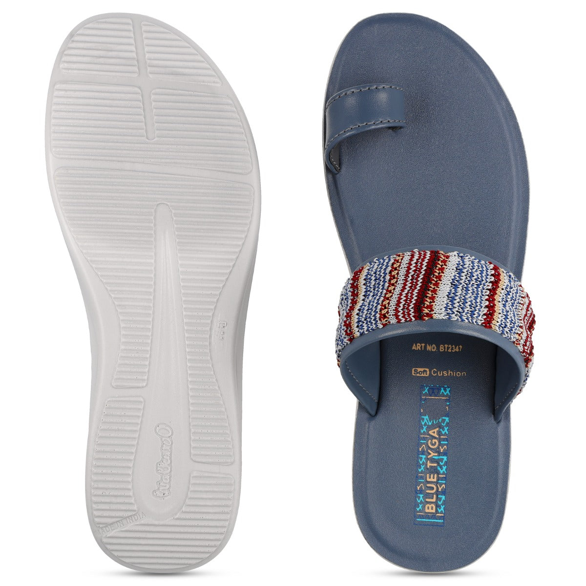 Walkaroo Women's Blue Sandals BT2347