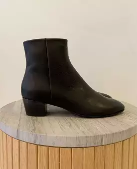 Warehouse Sale - Black Leather Cory Boots