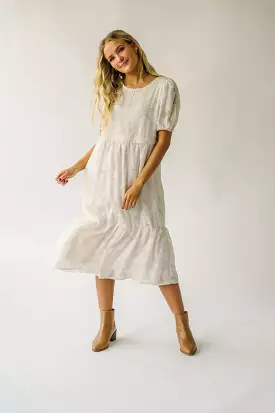 Watts Cream Textured Dress