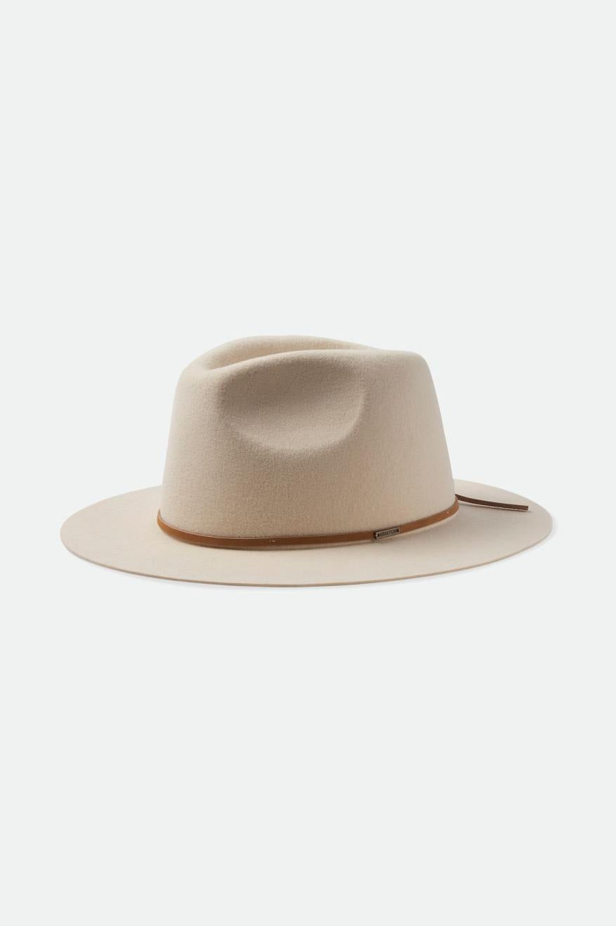 Wesley Fedora - Whitecap | High-quality white fedora hat with stylish design | Shop now