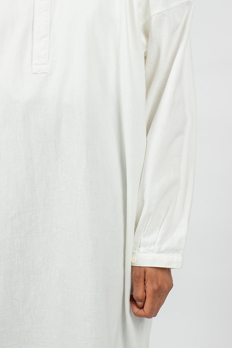 White Long Shirt Dress