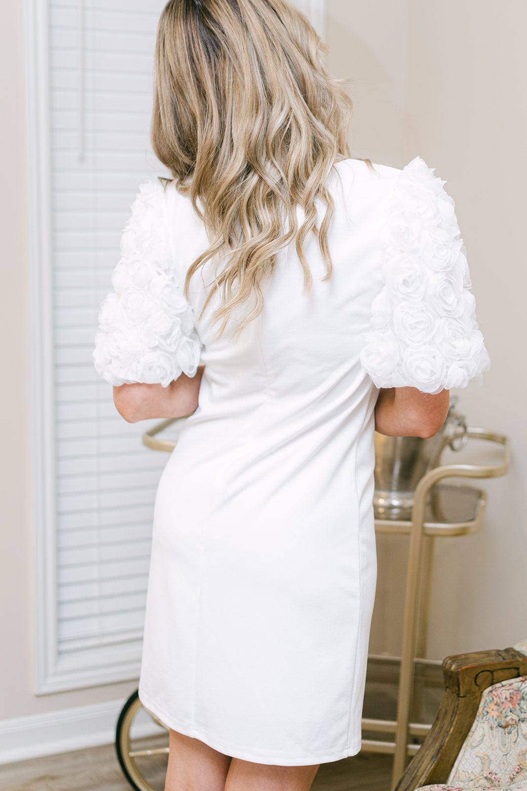 White Short Sleeve Dress