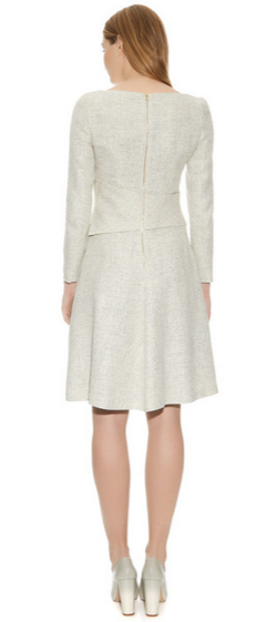 White Tweed Camelot Dress