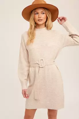 Wishful Dreamer Belted Sweater Dress can be rewritten as Stylish belted sweater dress – Wishful Dreamer.