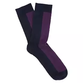 Women Chess Socks - Elegant Blue & Purple