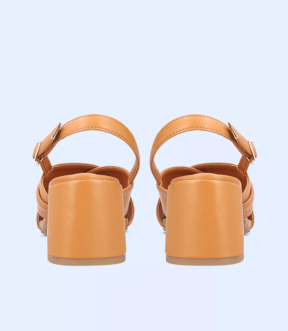 Women Formal Sandal Heels - TAN [Model: BW7338]