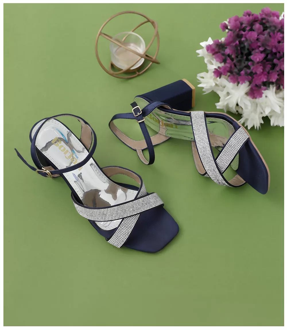 Women's Formal Sandal Heels - Navy Blue | BW6270