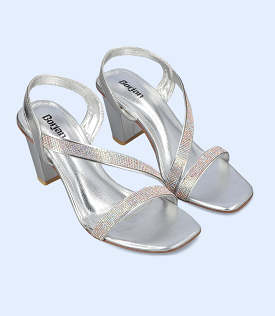 Women's Silver Formal Sandal Heels by BW9444