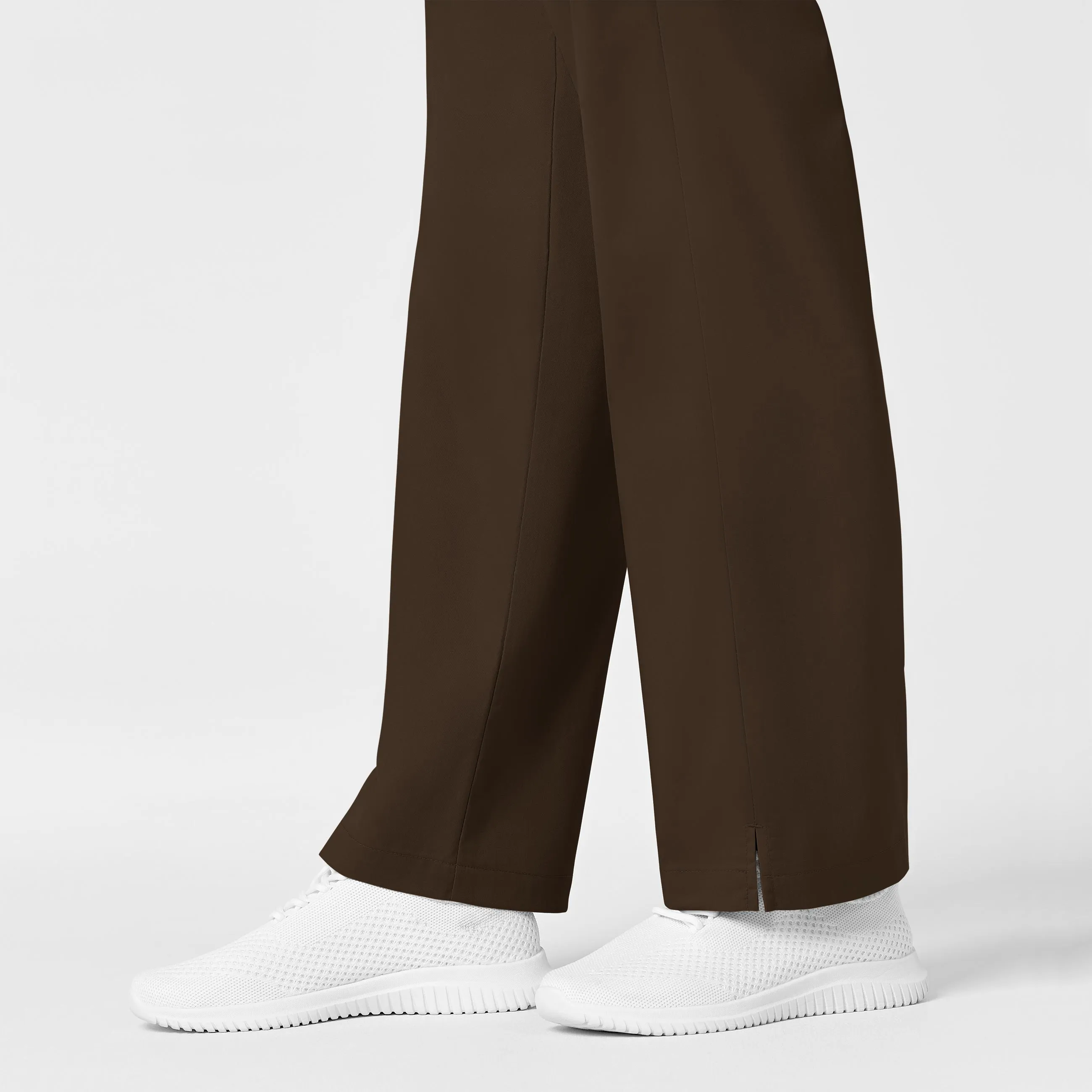 WonderWORK Maternity Cargo Scrub Pants - Chocolate