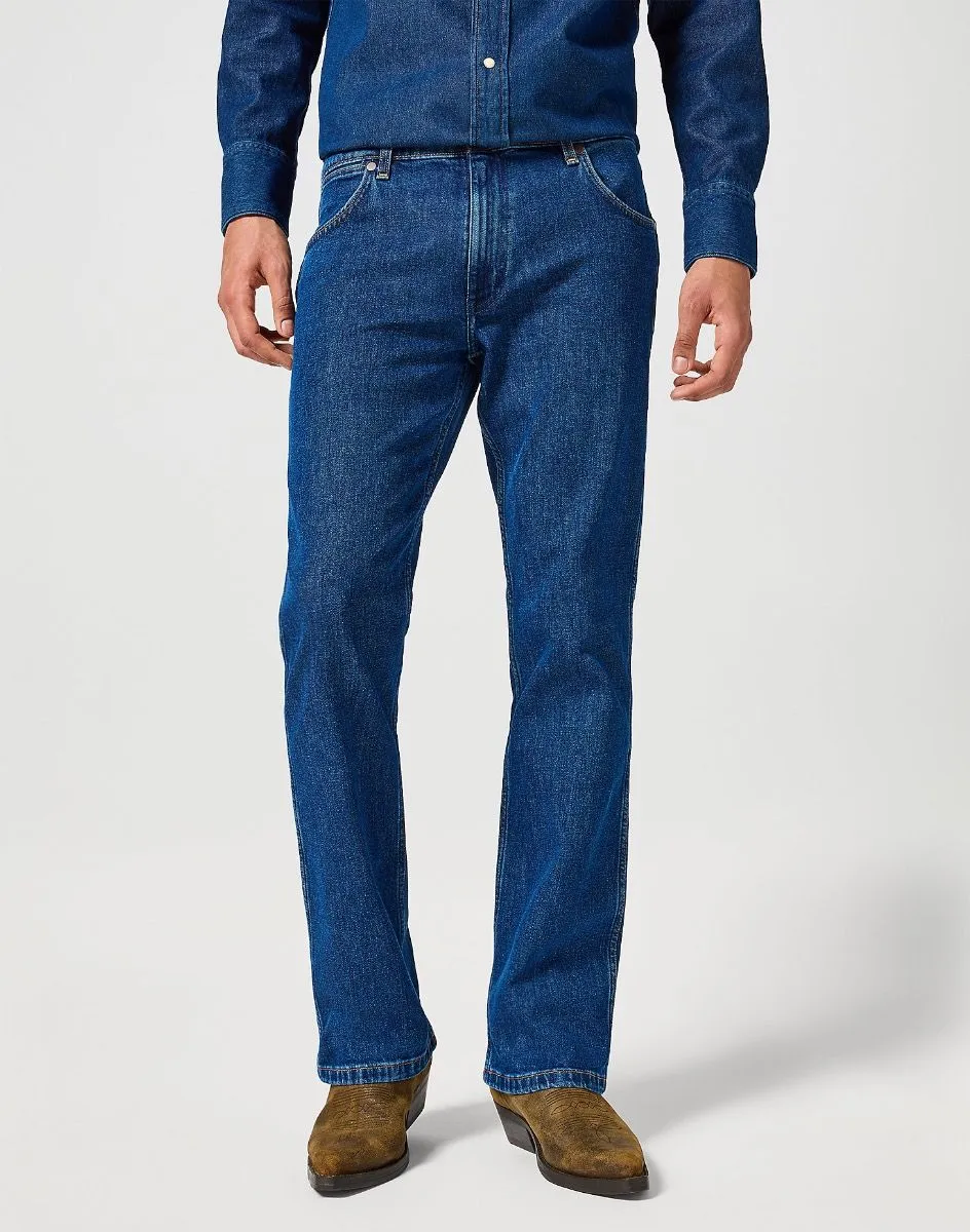 Wrangler Horizon Bootcut Denim Jeans Soft Fade Wash