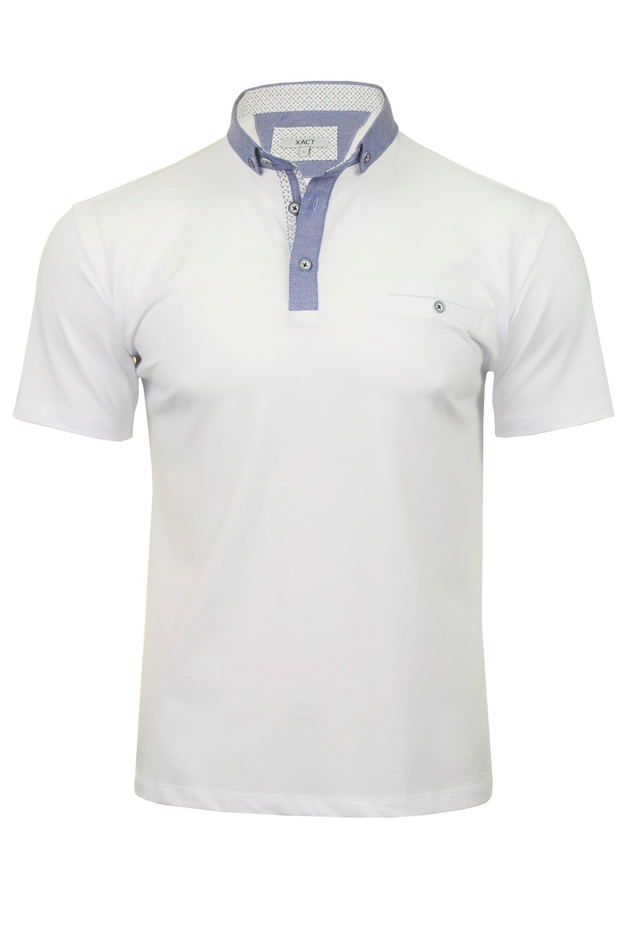 Xact Men's Polo Shirt - Short Sleeves, Button Down Collar - Buy Now