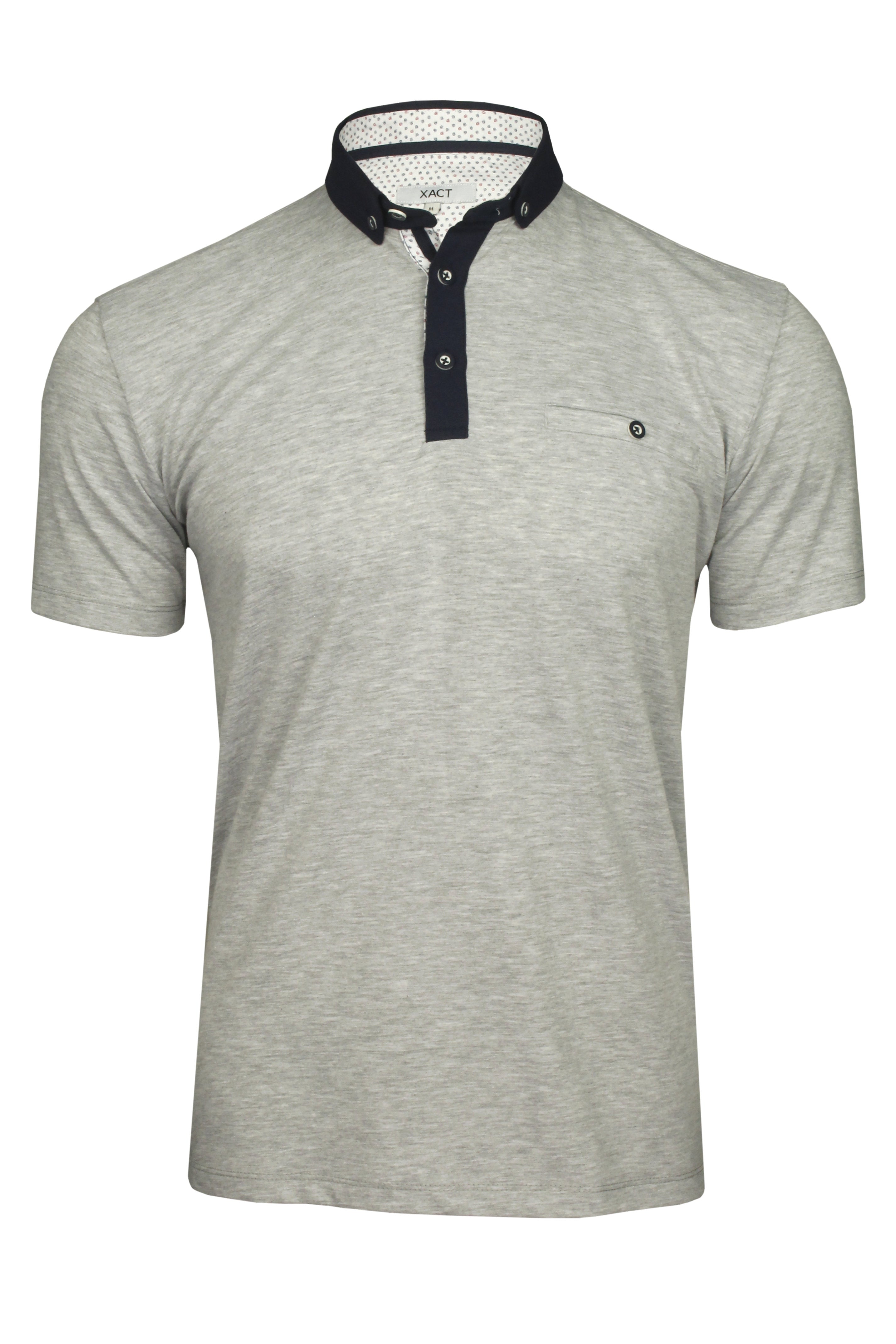 Xact Men's Polo Shirt - Short Sleeves, Button Down Collar - Buy Now