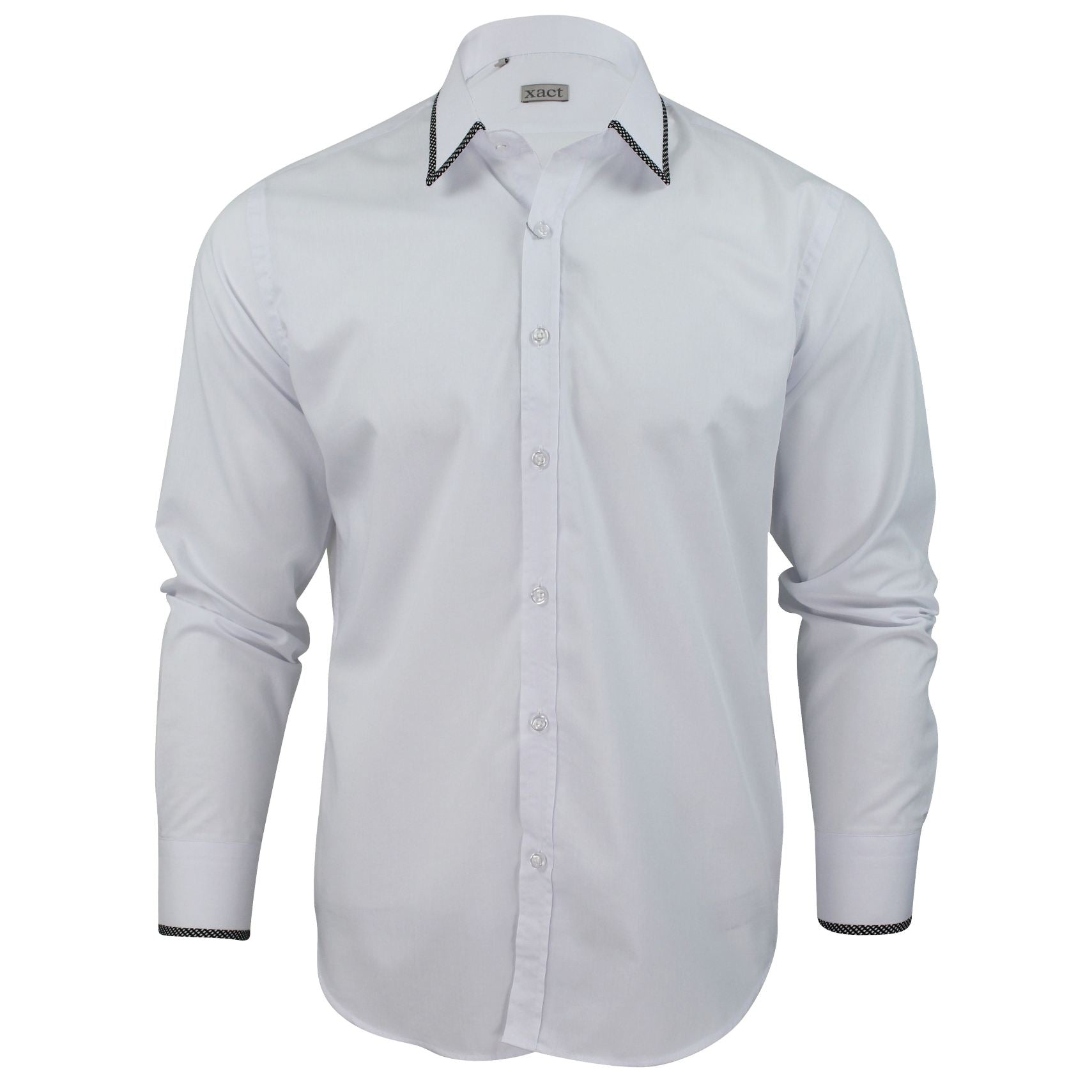 Xact Men's Shirt with Collar and Cuff Trim