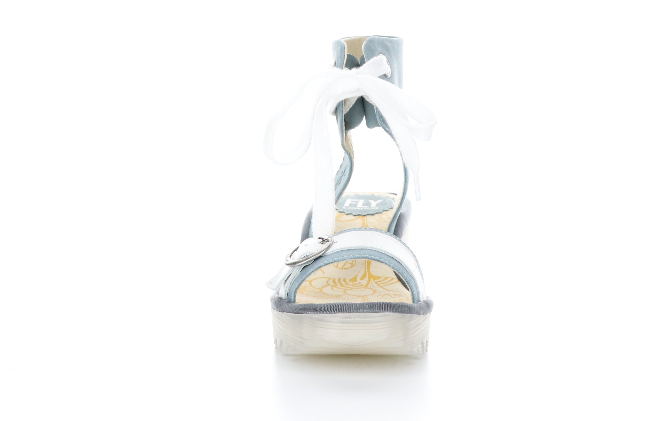 YAJE301FLY Pale Blue/Offwhite Sandals with Ankle Strap