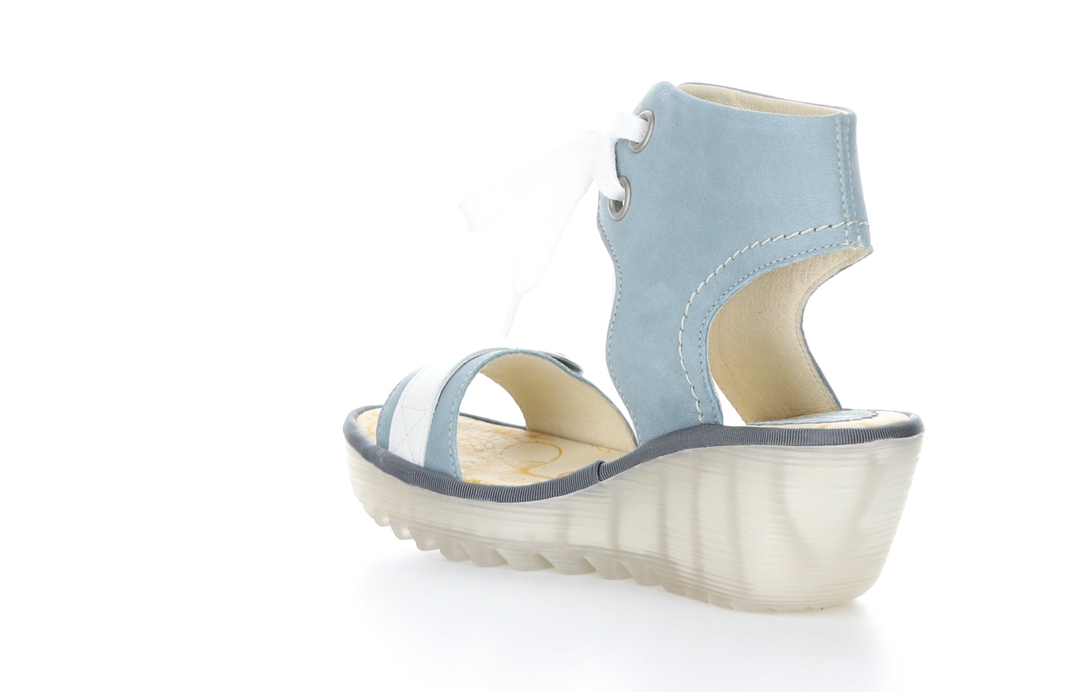 YAJE301FLY Pale Blue/Offwhite Sandals with Ankle Strap