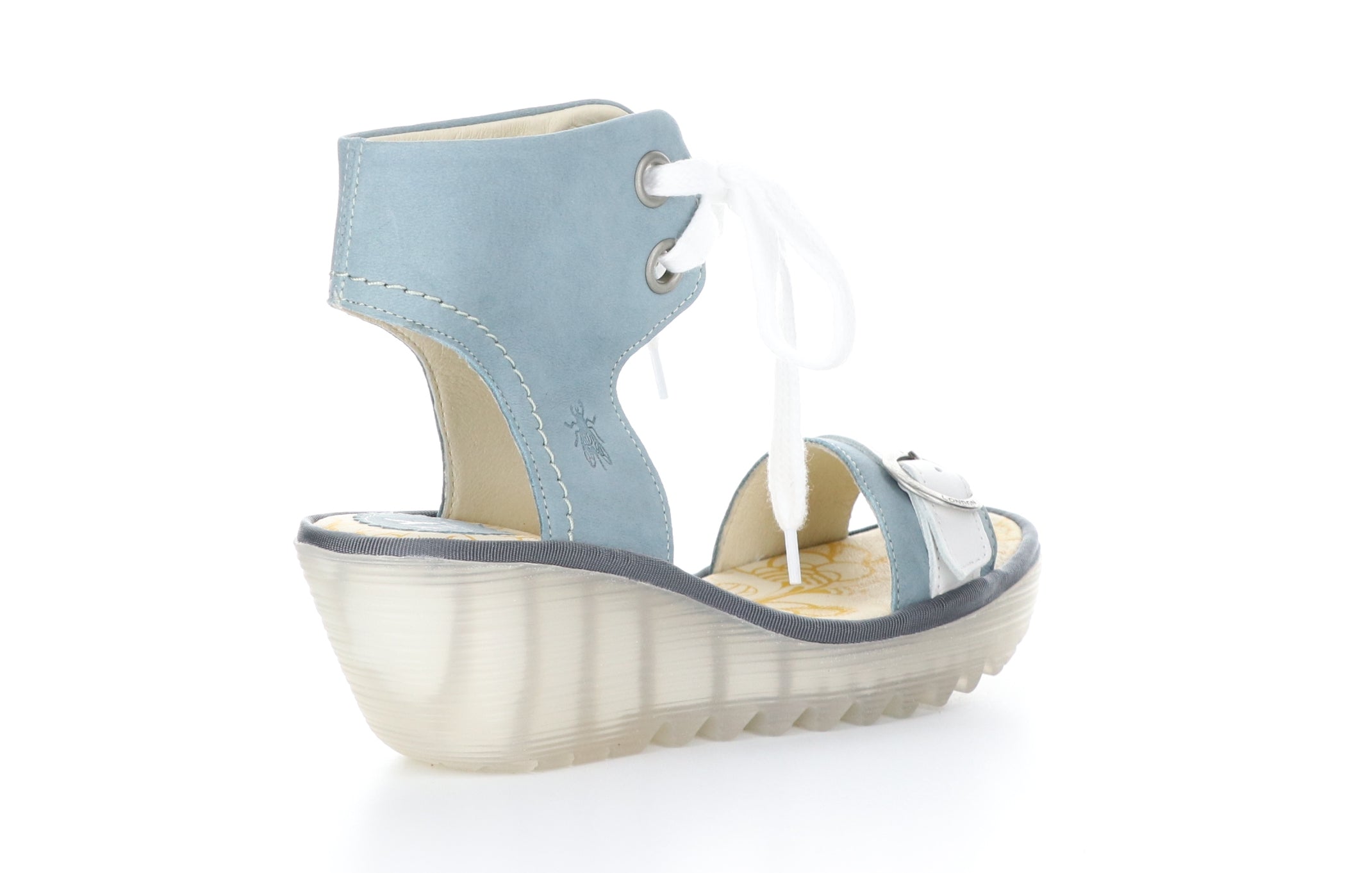 YAJE301FLY Pale Blue/Offwhite Sandals with Ankle Strap