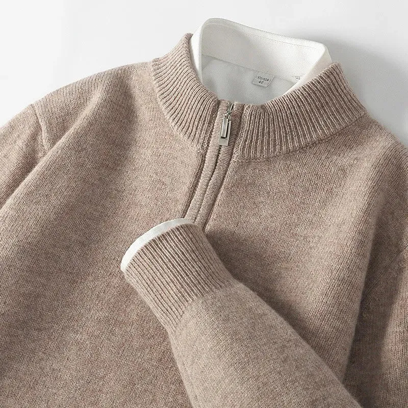 Zipper Cashmere Sweater by Giuliano Bugiardini