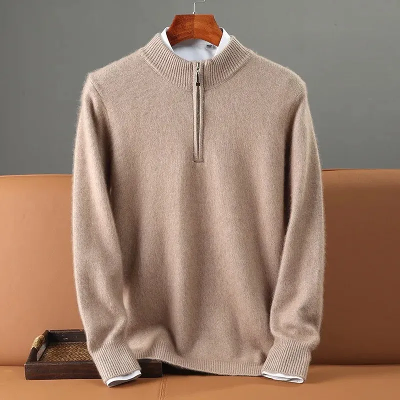 Zipper Cashmere Sweater by Giuliano Bugiardini