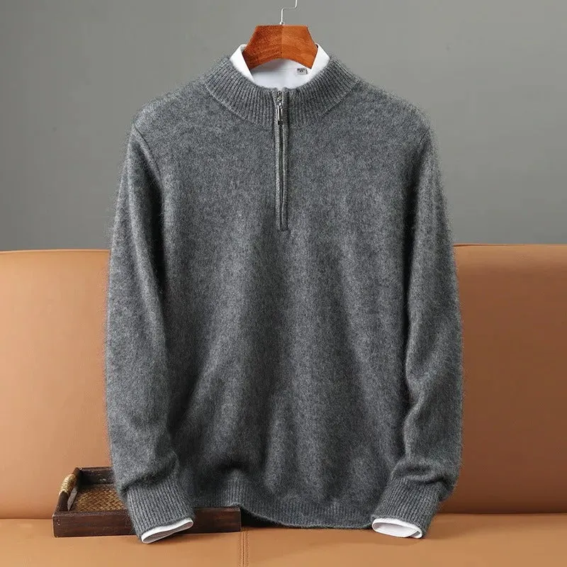 Zipper Cashmere Sweater by Giuliano Bugiardini