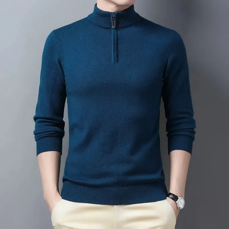 Zipper Cashmere Sweater by Giuliano Bugiardini